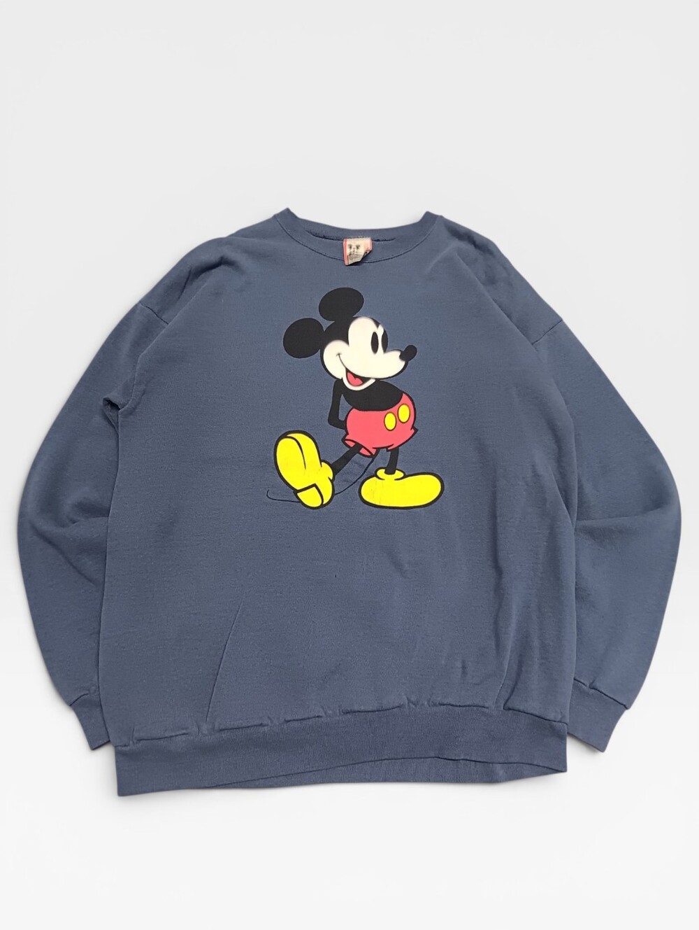 Vintage Disney Navy Crewneck with Classic Mickey Graphic One Size Fits Most